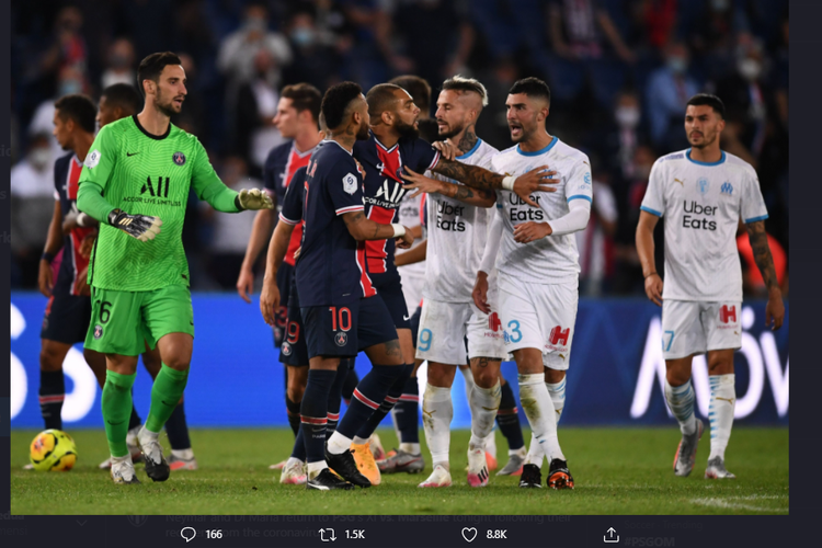 PSG vs Marseille Ricuh, Leonardo Pertanyakan Wasit