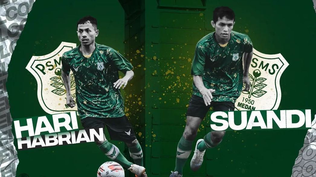 Rekrutan baru PSMS Medan, Hari Habrian dan Suandi.