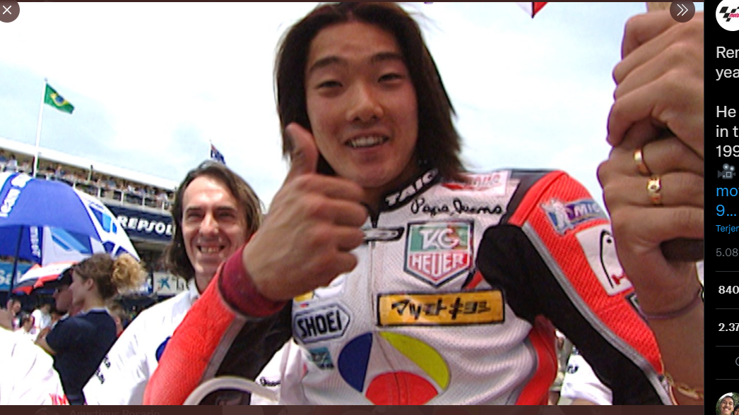 Pembalap Jepang, Norifumi Abe, yang diidolakan oleh Valentino Rossi.