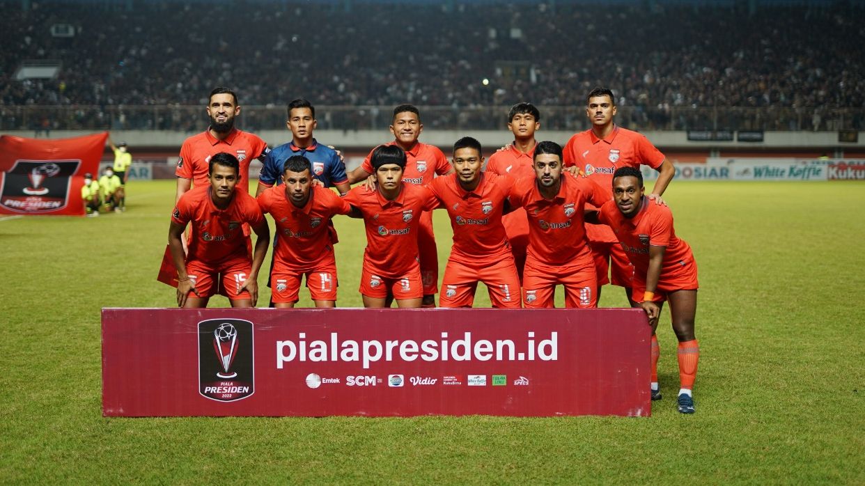 Skuad Borneo FC di Piala Presiden 2022.