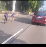 Viral Video Rombongan Sepatu Roda di Jalan Gatot Subroto Jakarta, Perserosi Minta Maaf
