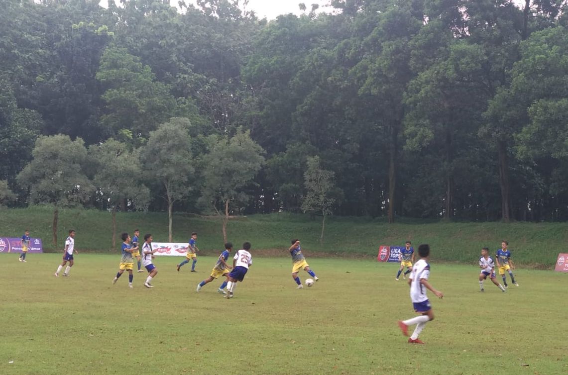 Tunas Prima bermain imbang saat menghadapi Babek SS pada lanjutan Liga TopSkor U-12 2022-2023.