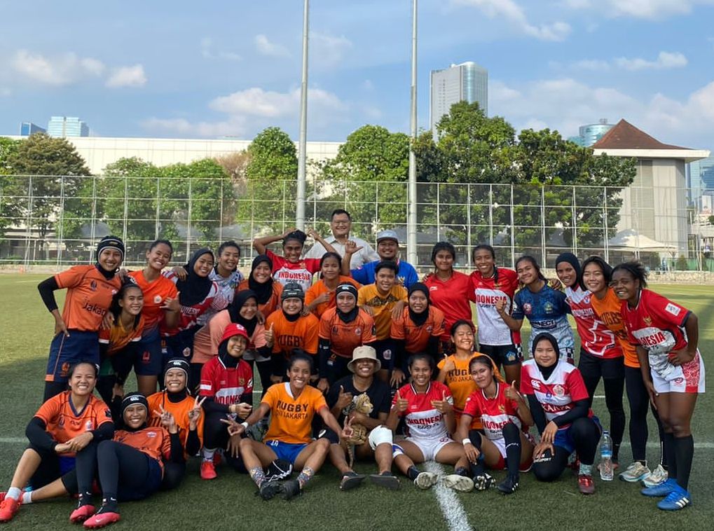 Potret timnas rugbi tujuh Indonesia yang akan tampil di Asia Rugby Sevens Trophy 2022 di Jakarta pada 7-9 Agustus mendatang.