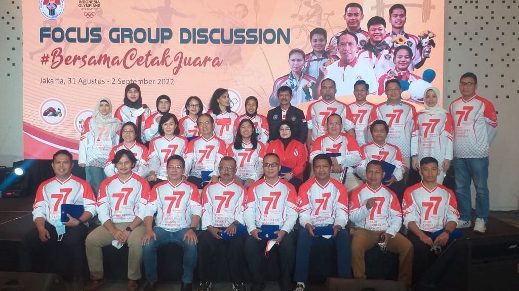 Indonesian Olympian Association (IOA) mengikuti FGD Bersama Cetak Juara di Jakarta.