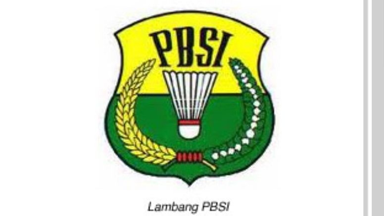 Lambang PBSI (Persatuan Bulu Tangkis Seluruh Indonesia).