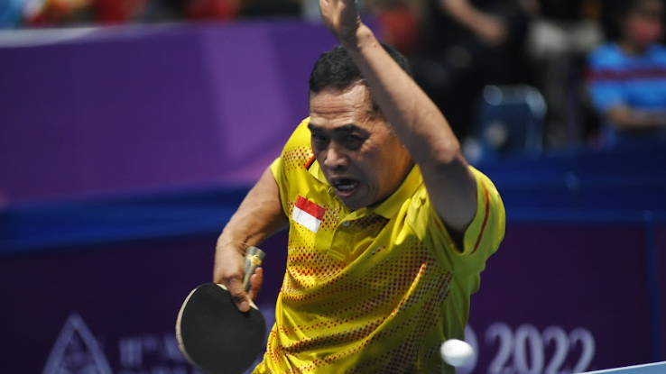 Atlet para tenis meja Indonesia, Tatok Hardiyanto.
