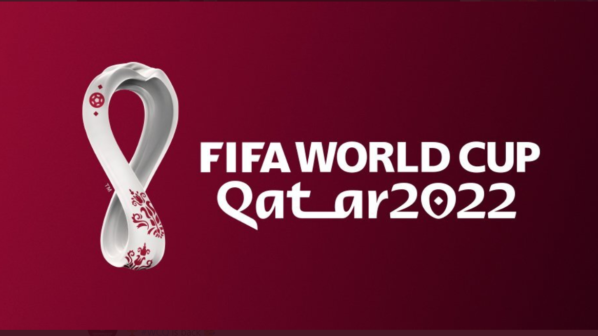 Logo Piala Dunia 2022 yang bakal diselenggarakan di Qatar.