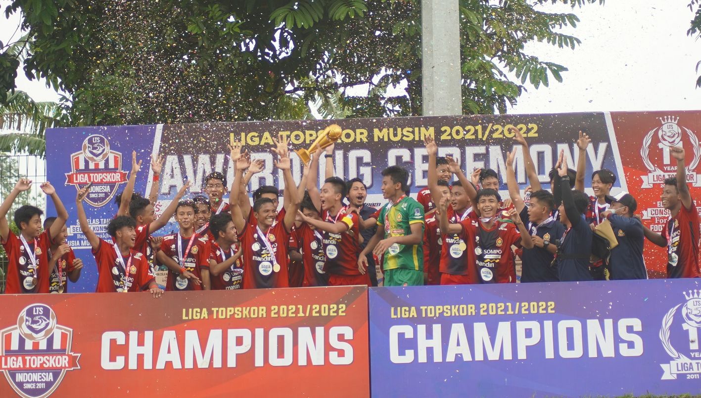 ASIOP berhasil menjuarai Liga TopSkor U-15 musim 2021-2022.