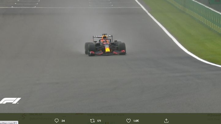 Max Verstappen (Red Bull Racing) saat tampil dalam sesi FP3 F1 GP Belgia 2021 yang digelar di Sirkuit Spa-Francorchamps pada Sabtu (28/8/2021).