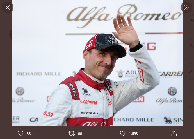 Pembalap asal Polandia, Robert Kubica, menjadi pembalap penguji (cadangan) Tim Alfa Romeo Racing Orlen di F1 2020. 