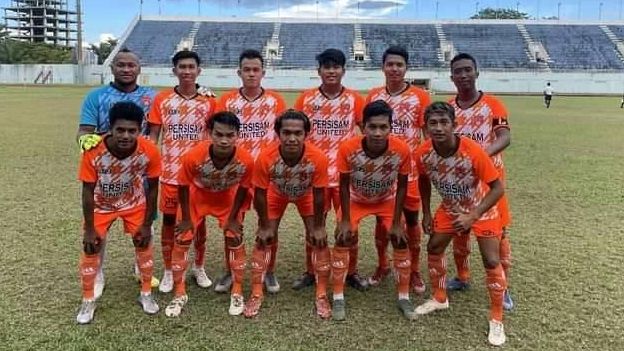 Starter Persisam United dalam laga Liga 3 Kalimantan Timur 2021 pada Desember 2021.