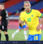 Hasil Sepak Bola Putra Olimpiade Tokyo Grup D: Hat-trick Richarlison Bawa Brasil Kalahkan Jerman