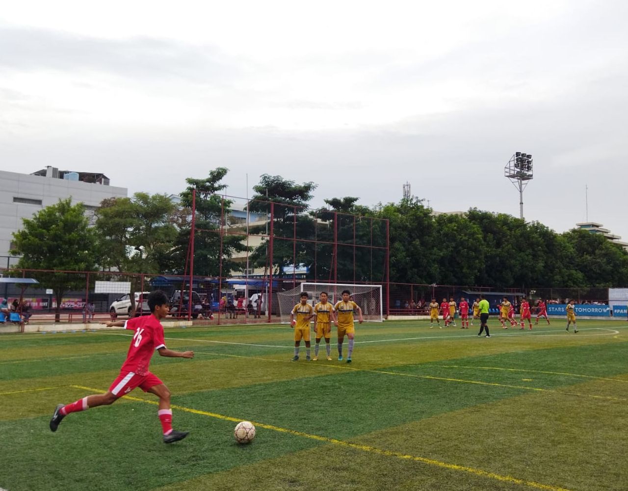 Ilustrasi pertandingan Liga TopSkor U-16 2021-2022 antara RFA Jakarta menghadapi Tunas Betawi