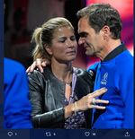VIDEO: Roger Federer Menangis di Pelukan Mirka, Anak-anak Ikut Meneteskan Air Mata