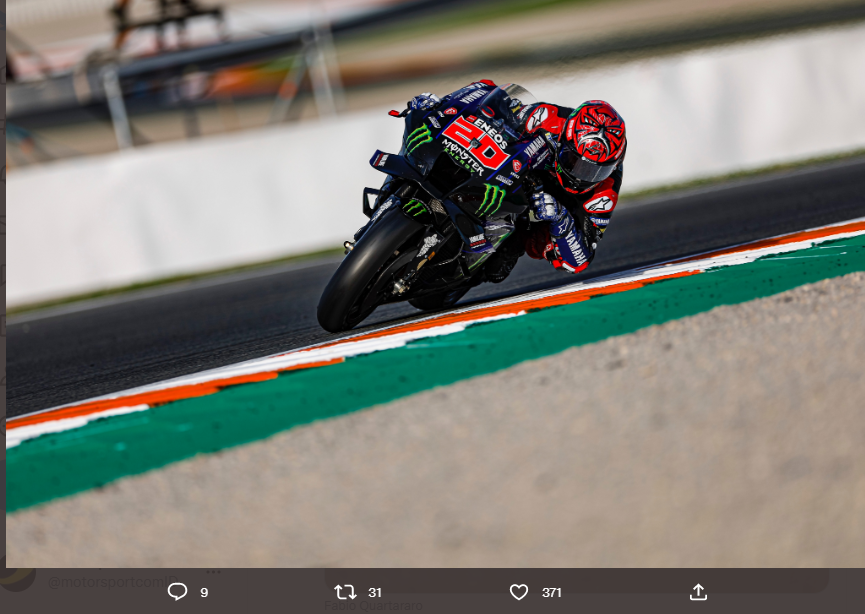 Pembalap tim pabrikan Monster Energy Yamaha MotoGP Fabio Quartararo diyakini pembalap terbaik di grid kelas premier saat ini.