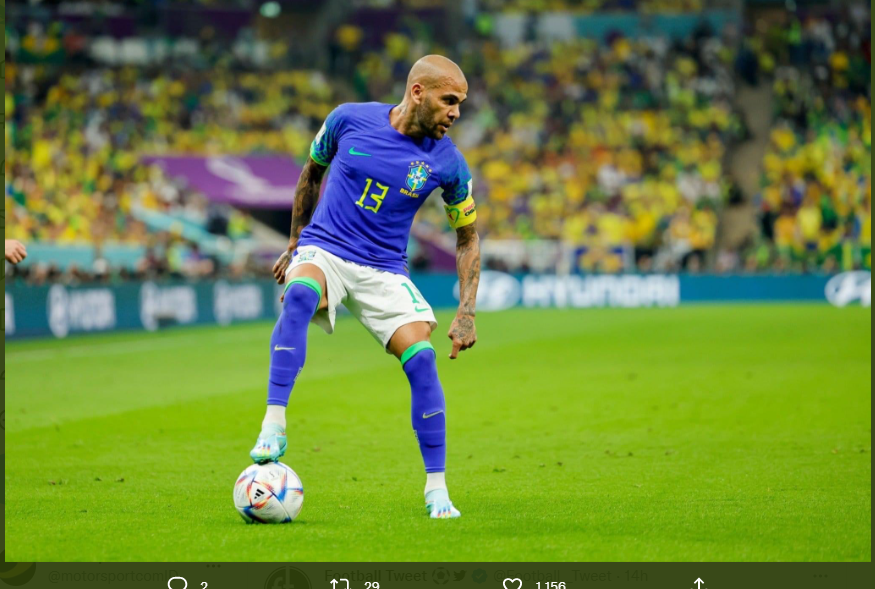Kapten timnas Brasil Dani Alves mengingatkan timnya harus mengambil pelajaran dari kekalahan 0-1 melawan Kamerun pada laga terakhir Grup G Piala Dunia 2022. 