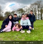 Cristiano Ronaldo Ajak Georgina Rodriguez dan Empat Anak Mereka Bersantai di Taman