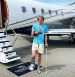 Alexander Zverev Unggah Kondisi Terkini Cederanya, Beberapa Ligamen Robek