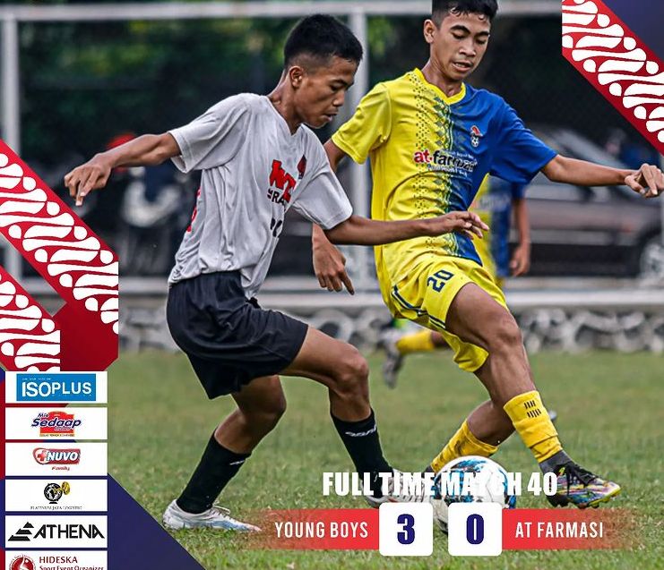 Young Boys berhasil mengalahkan AT Farmasi dengan skor 3-0 di Liga TopSkor U-13 Surakarta.