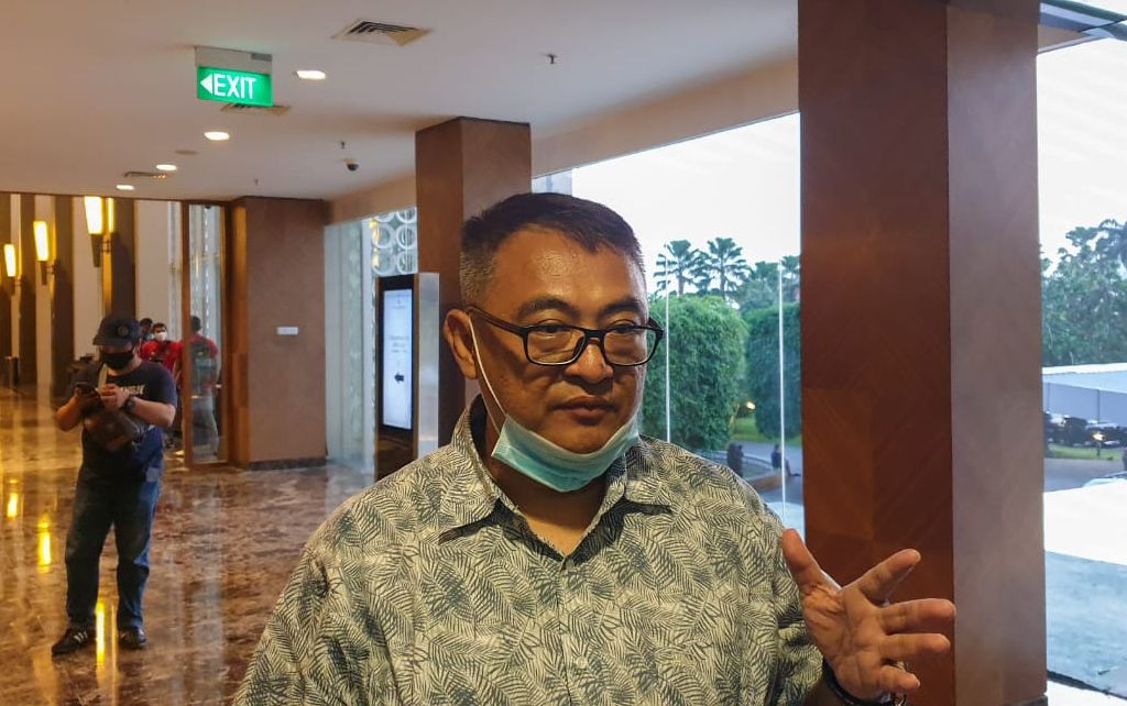 General Manager Arema FC, Ruddy Widodo, saat ditemui wartawan selepas agenda Manager Meeting Liga 1 2020 di Hotel Royal Ambarukmo, Yogyakarta, Selasa (13/10/2020)/