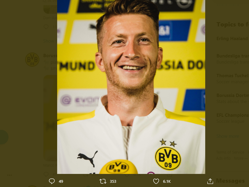 Kapten Borussia Dortmund, Marco Reus.