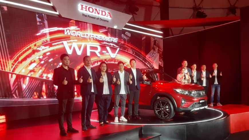 Suasana peluncuran All New Honda WR-V di Jakarta, Rabu (2/11/2022).