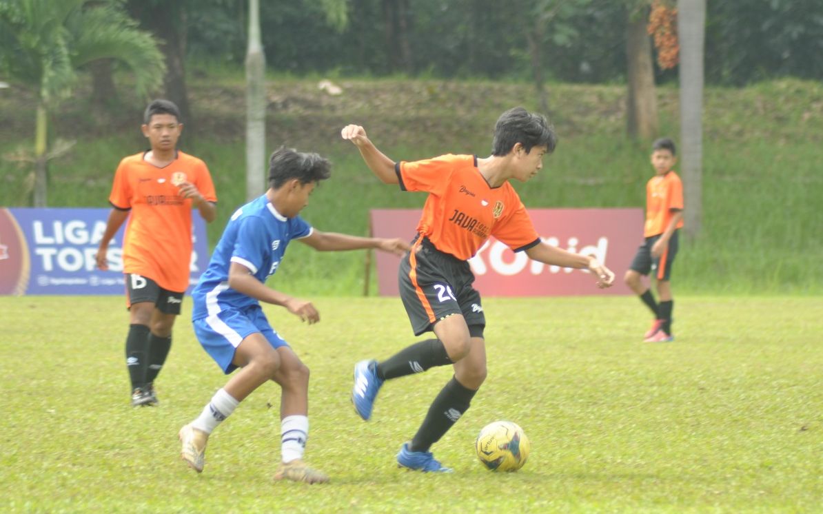 Java Soccer berhasil mengalahkan Mutiara 97 dengan skor 1-0 pada laga lanjutan grup skor Liga TopSkor U-14 2022-2023.