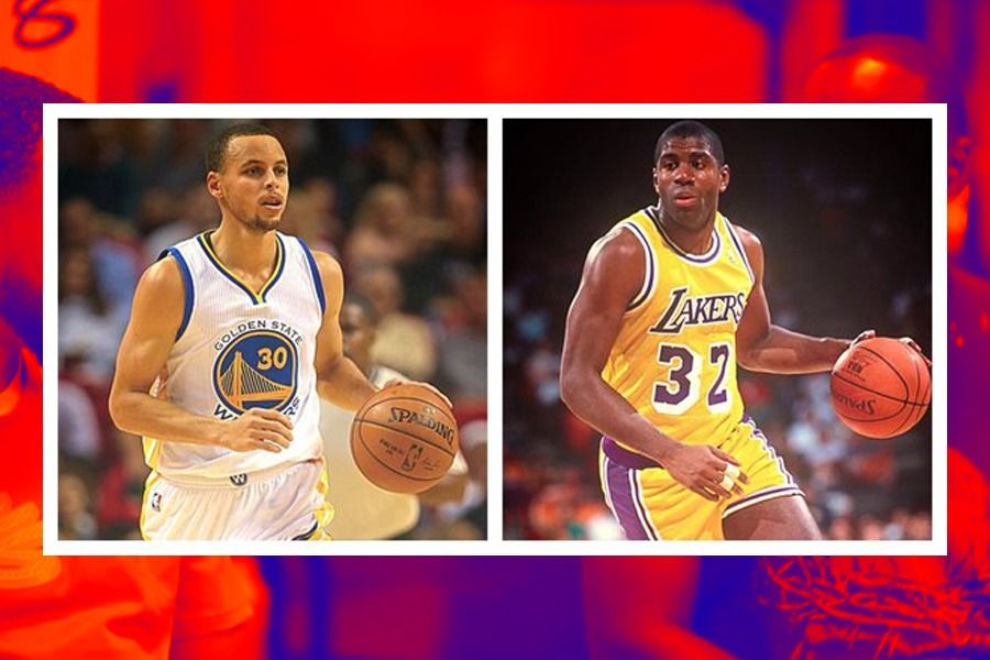 Perdebatan point guard NBA terbaik sepanjang masa antara Steph Curry dan Magic Johnson masih ramai. (Zulhar Eko/Skor.id)