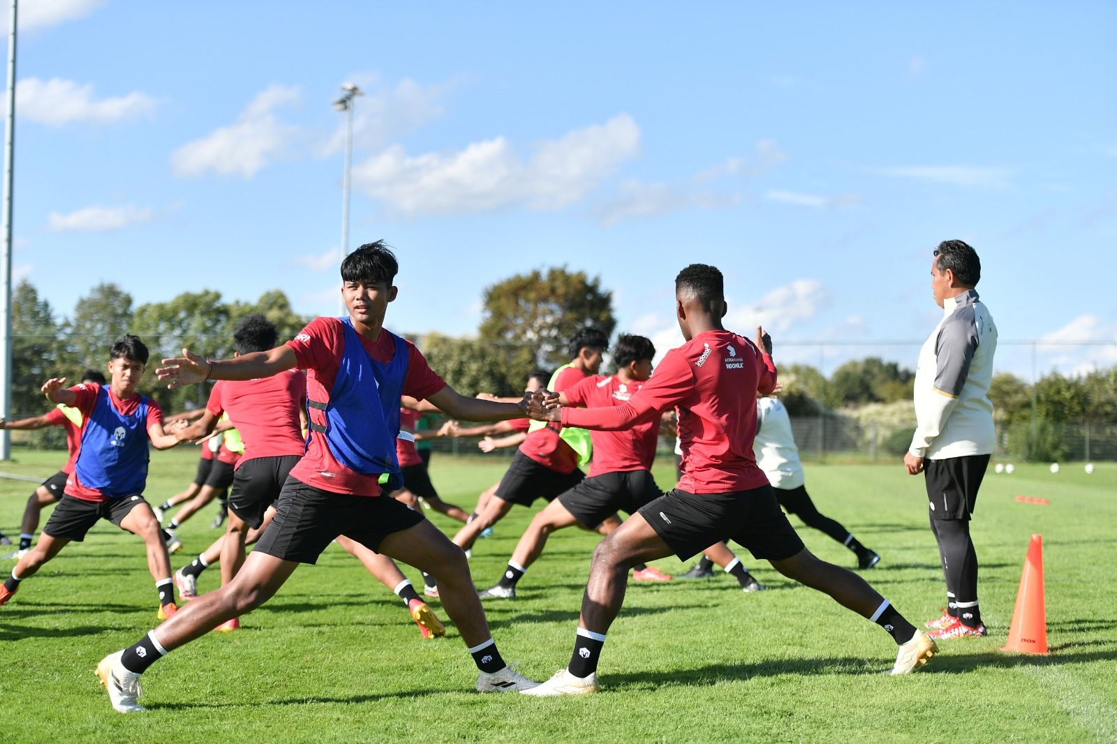 Latihan perdana timnas u-17 indonesia di Jerman. (Dok. PSSI)