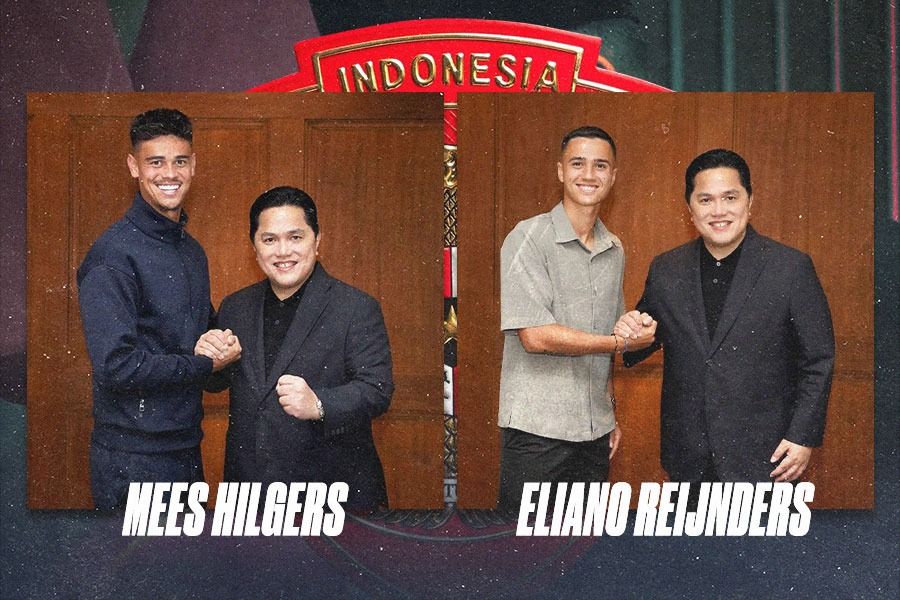 Salaman, Erick Thohir Isyaratkan Mees Hilgers dan Eliano Reijnders Segera Dinaturalisasi