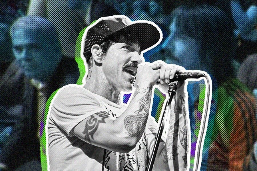  Penyanyi utama Red Hot Chile Peppers Anthony Kiedis. (Hendy AS/Skor.id)