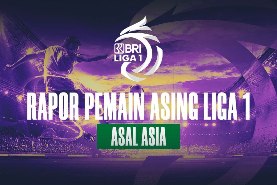 Cover rapor pemain asing Liga 1 2023-2024 asal Asia. (Yusuf/Skor.id)