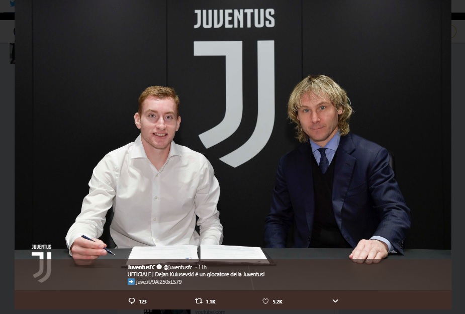Juventus Resmi Datangkan Dejan Kulusevski