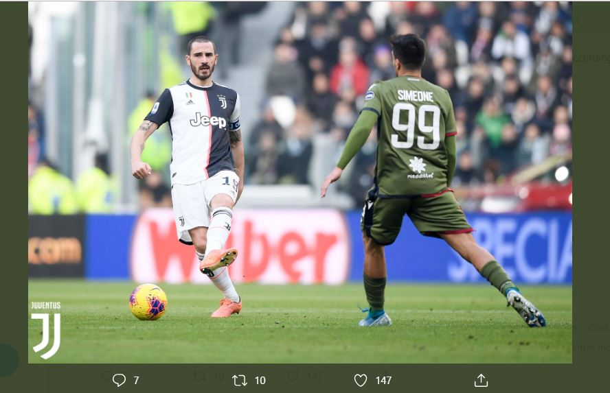 Leonardo Bonucci Terkejut dengan Kondisi Pemain Juventus