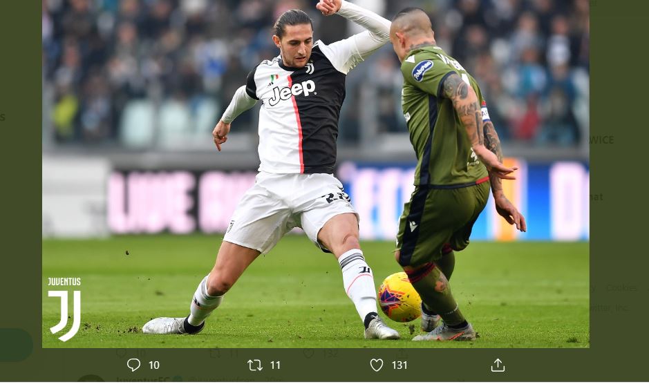 Babak I Juventus vs Cagliari:  Si Nyonya Tua Masih Gagal Bobol Gawang Tim Tamu