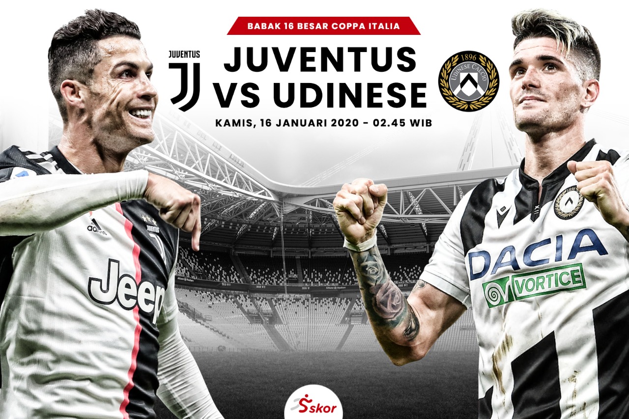 Hasil Piala Italia Juventus vs Udinese: Tanpa Ronaldo, Juve Menang Besar