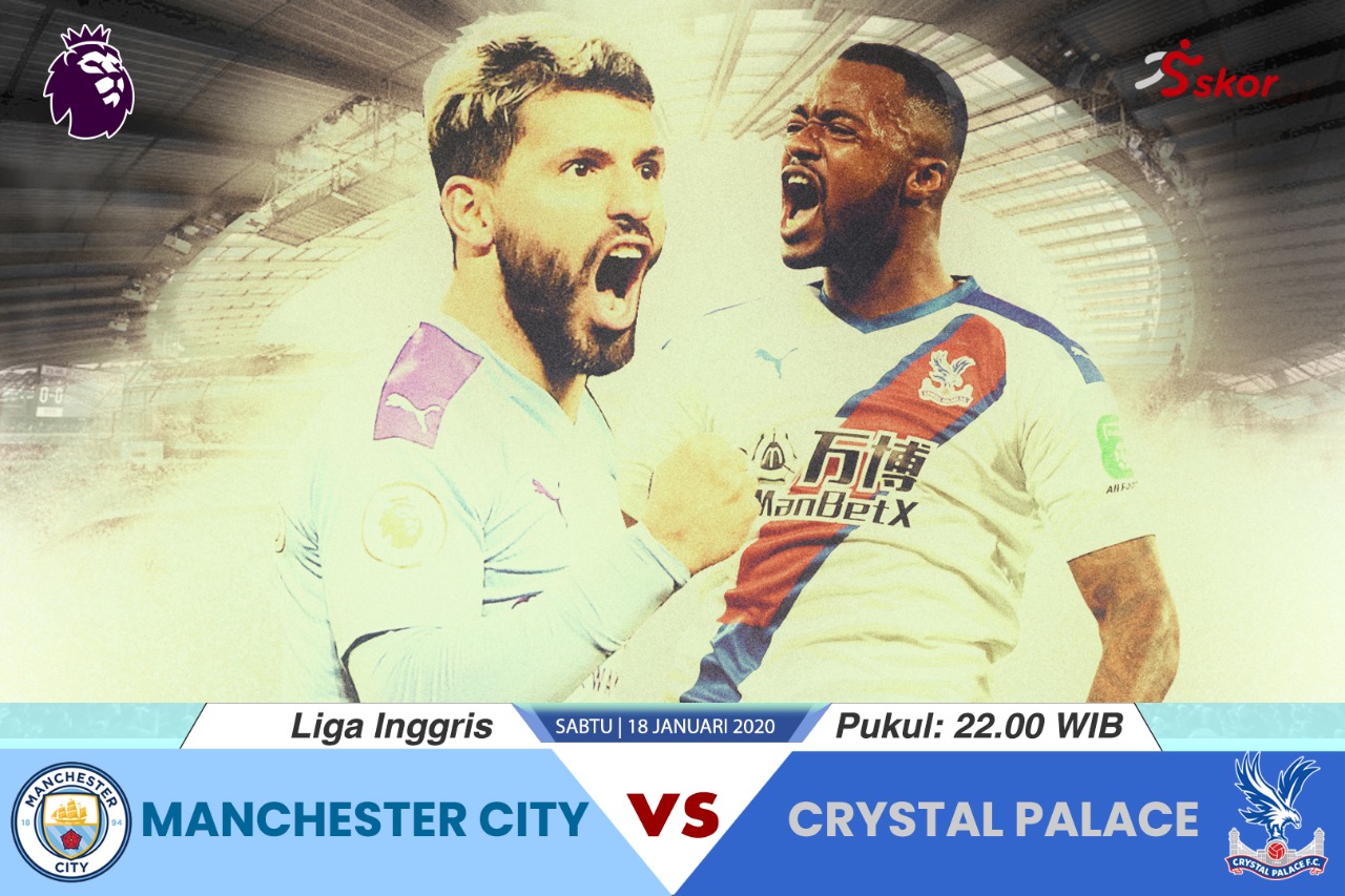 Babak I Manchester City vs Crystal Palace: City Tertinggal 0-1