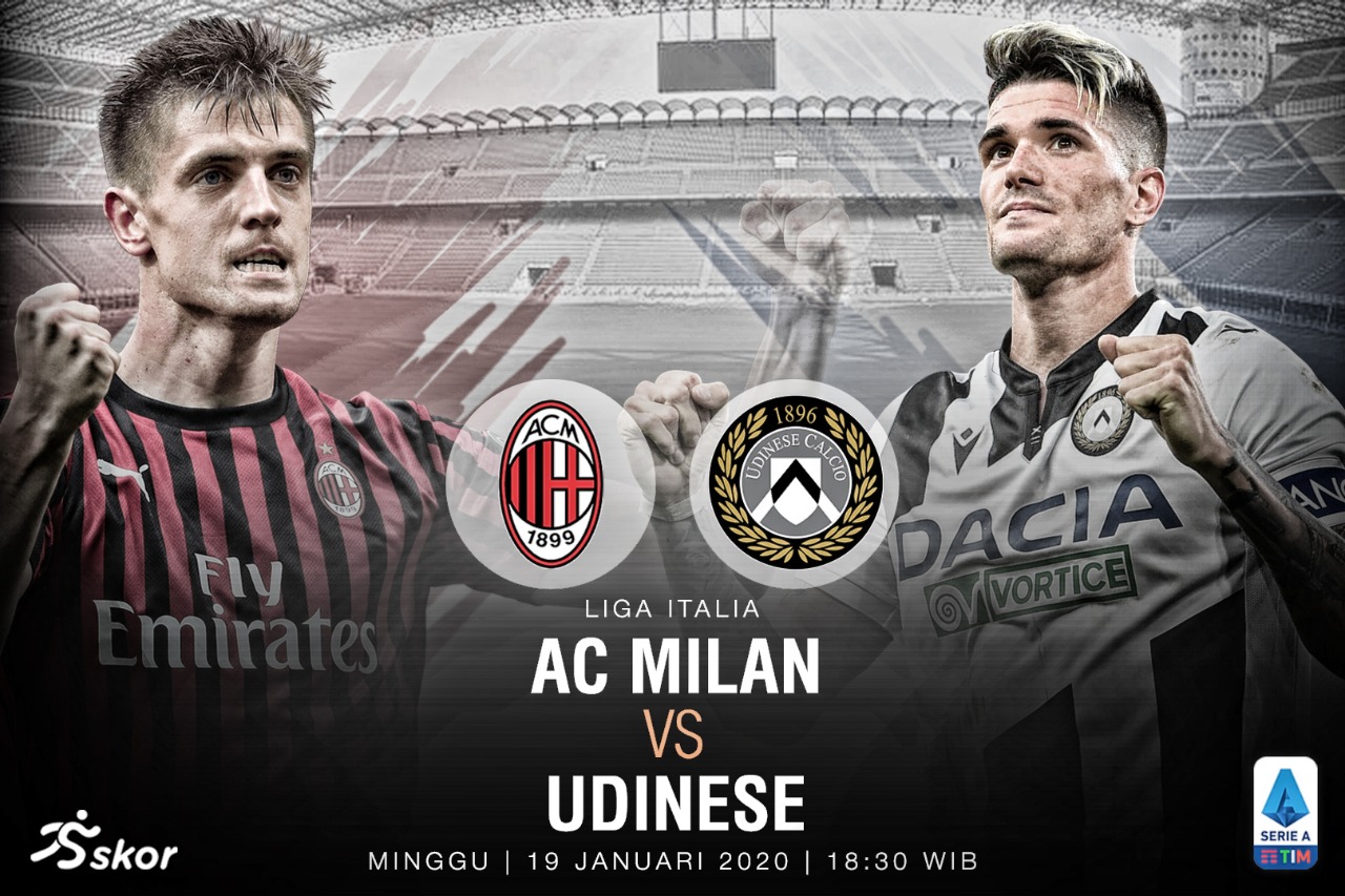 Susunan Pemain AC Milan vs Udinese: Duet Ibra-Leao Jadi Andalan