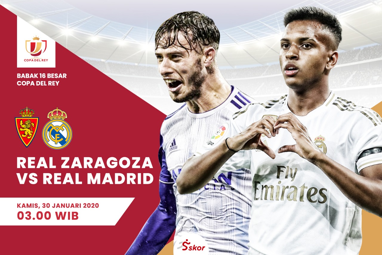 Prediksi Pertandingan Copa del Rey, Real Zaragoza vs Real Madrid
