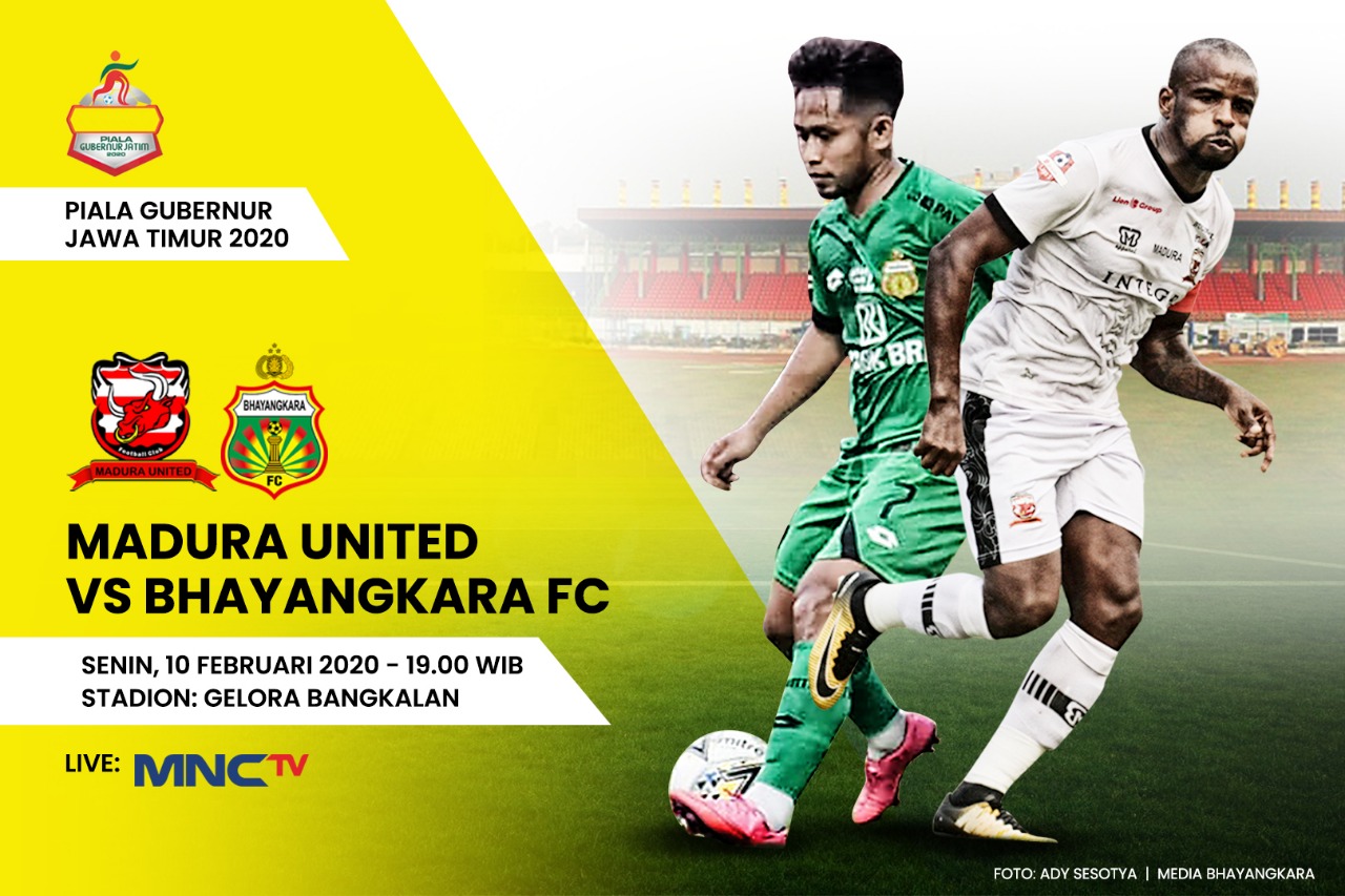 Madura United vs Bhayangkara FC, Babak Pertama Dihiasi Gol Debutan