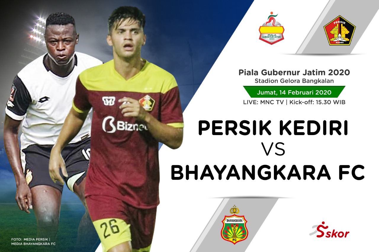 Babak Pertama Persik vs Bhayangkara FC: Serangan Balik Macan Putih Berbuah Dua Gol