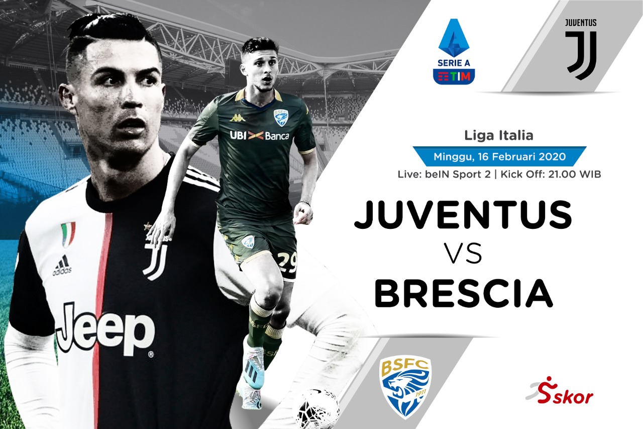 Susunan Pemain Juventus vs Brescia: Cristiano Ronaldo Menghilang