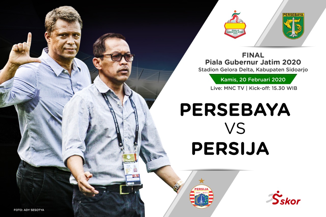 Babak I Final Piala Gubernur Jatim: Persebaya dan Persija Sama Kuat
