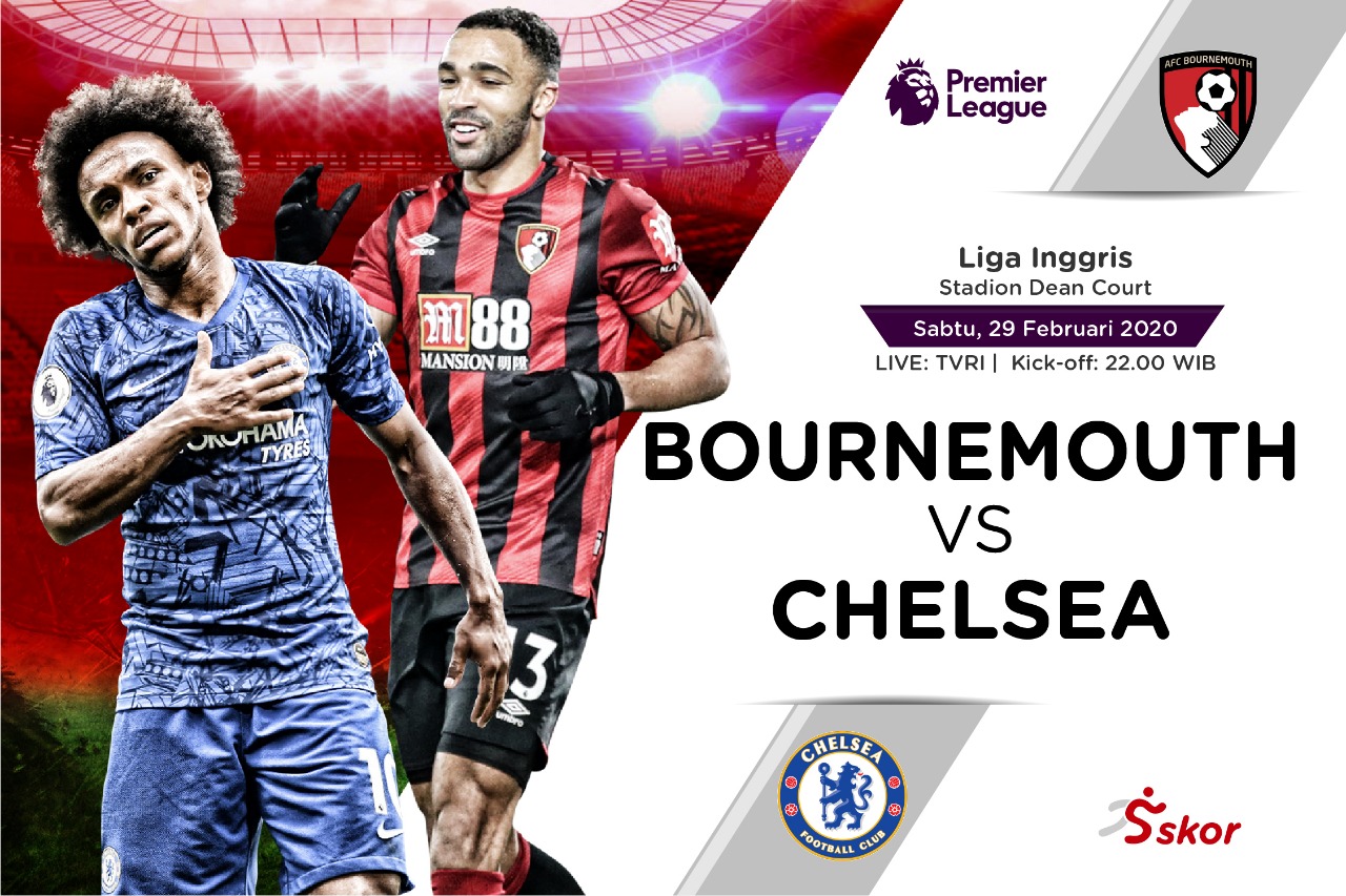 Susunan Pemain Bournemouth vs Chelsea: Giroud Jadi Ujung Tombak