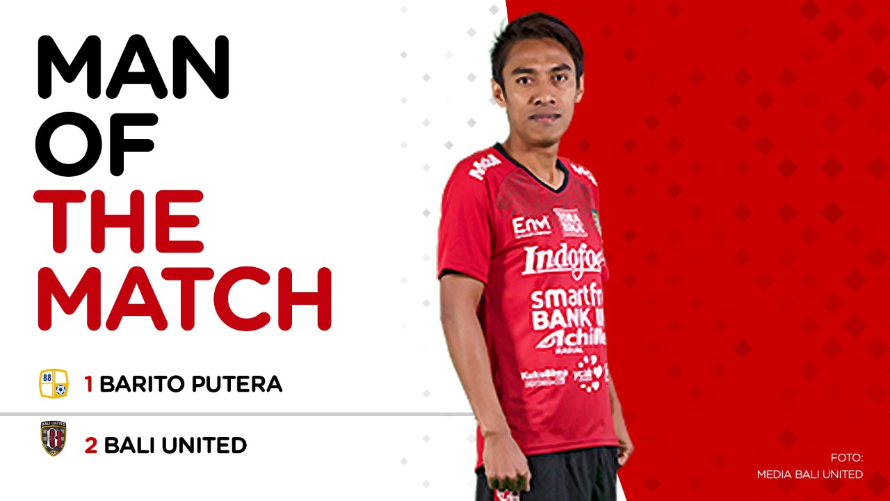 Liga 1 2020, Man of The Match Barito Putera vs Bali United: Fadil Sausu