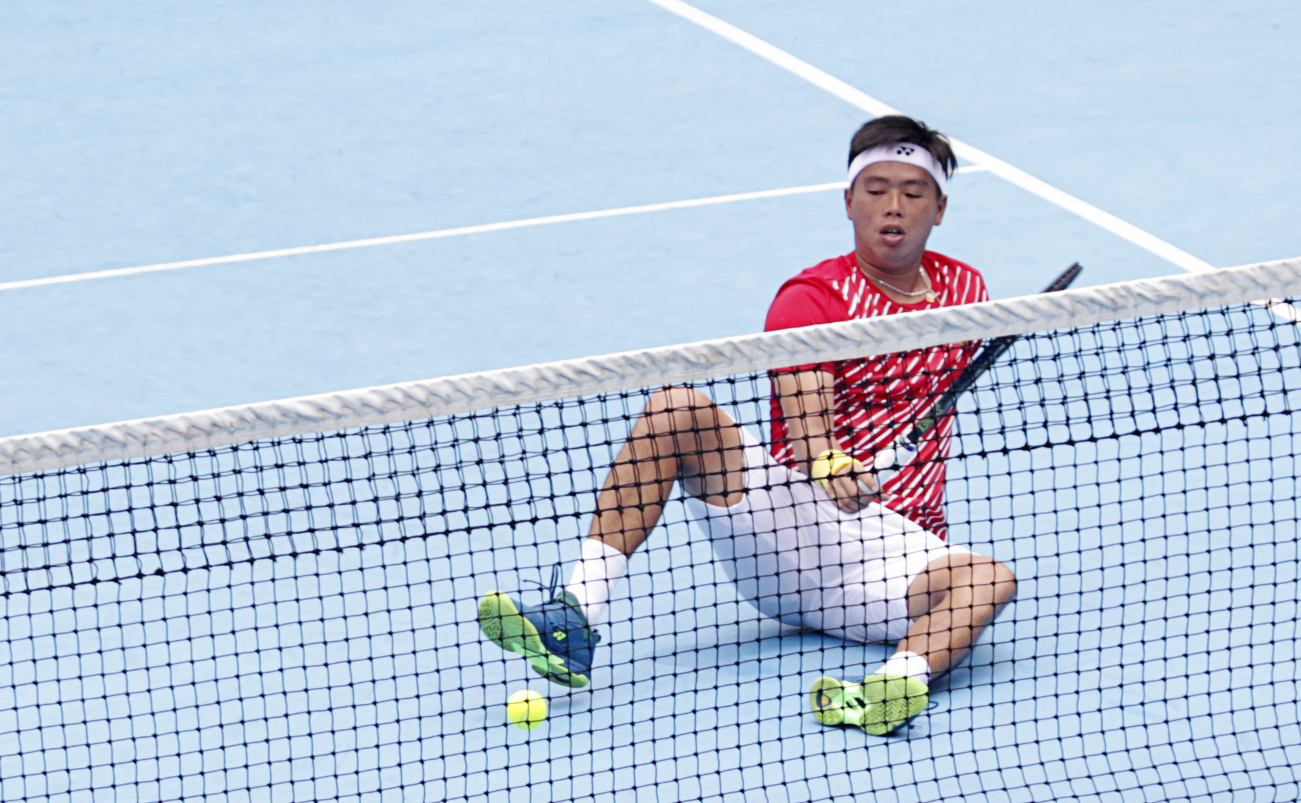 Cedera Pinggang, Langganan Tim Davis Cup Indonesia Ini Tumbang di Mandiri Tennis Open