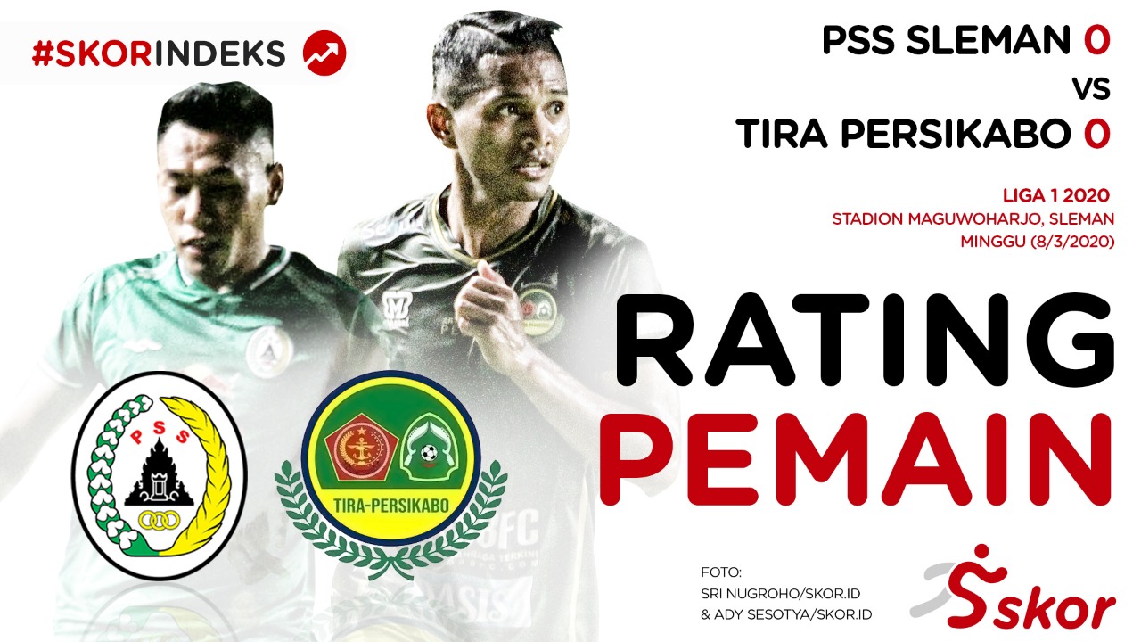 Skor Indeks Liga 1 2020: Rating Pemain PSS Sleman vs Tira Persikabo