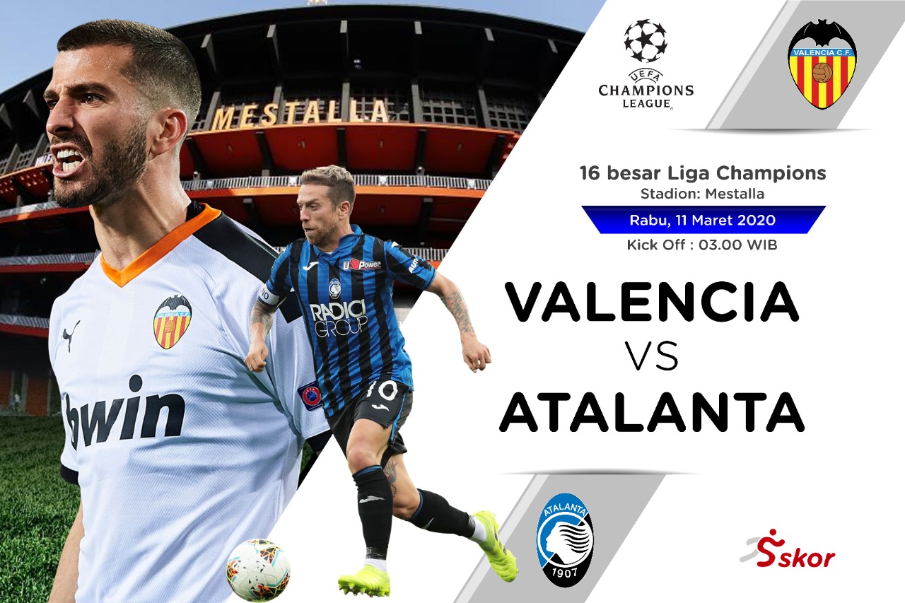 5 Fakta Menarik Liga Champions: Valencia vs Atalanta