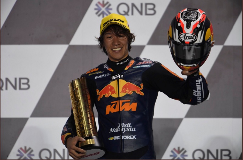 Menang Moto2 GP Qatar 2020, Tetsuta Nagashima Rasakan Momen Emosional