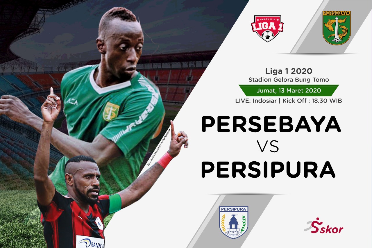 Prediksi Pertandingan Liga 1 2020: Persebaya Surabaya Vs Persipura Jayapura